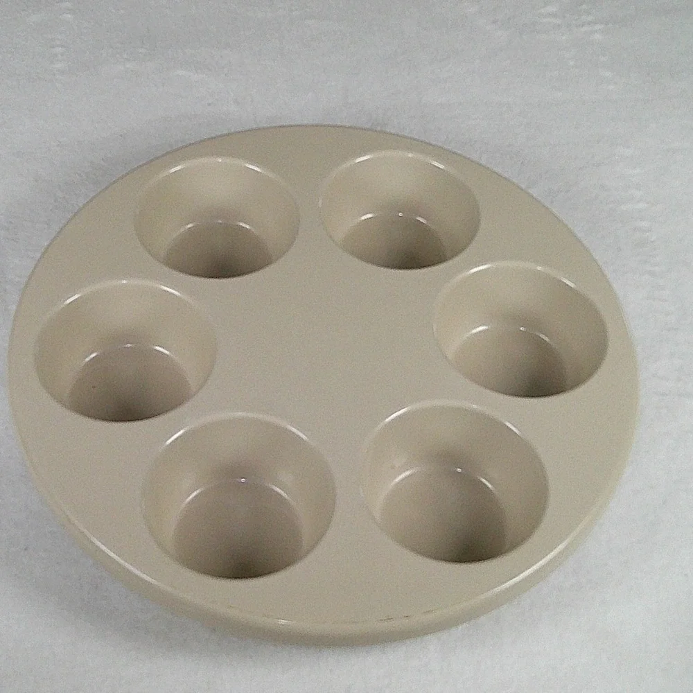 Vintage Tupperware Micro-Cook 4 Piece Set Almond Beige Casserole Bundt Muffin